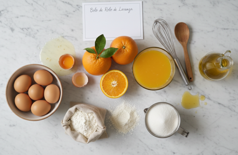 découvrez la torta à l’orange, un roulé portugais moelleux et parfumé, prêt en seulement 15 minutes. une douceur rapide et savoureuse à ne pas manquer !