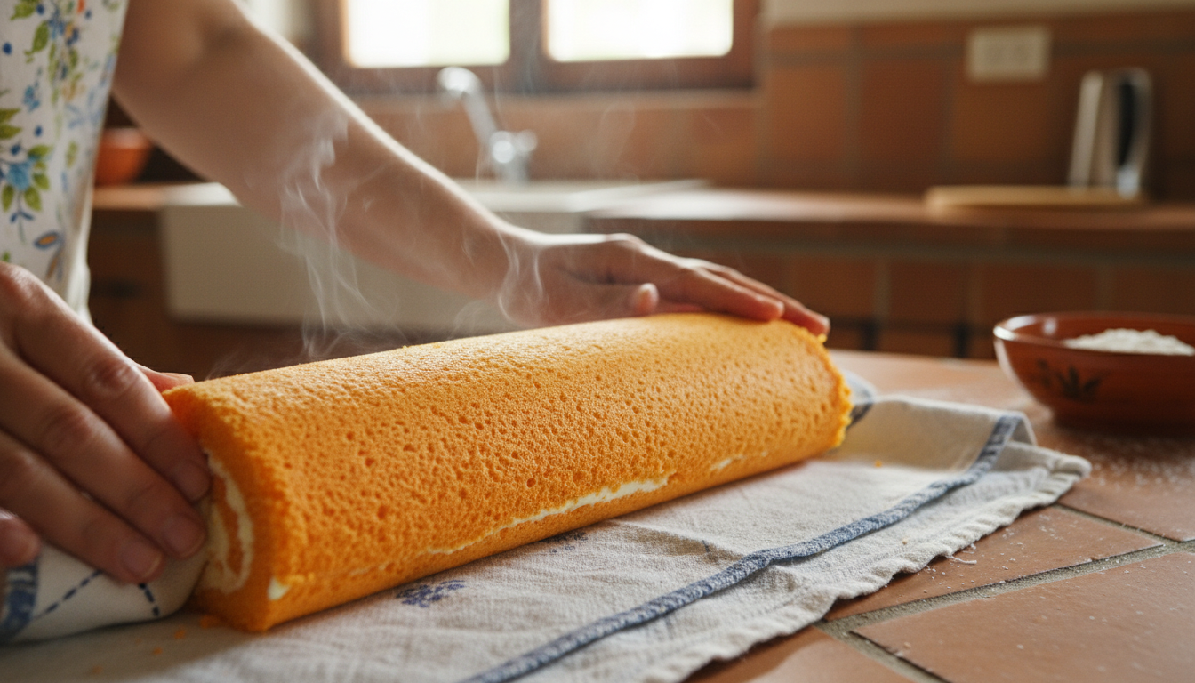 découvrez la torta de l'orange, le roulé portugais moelleux et parfumé, prêt en seulement 15 minutes. une recette facile pour un dessert gourmand et rapide.