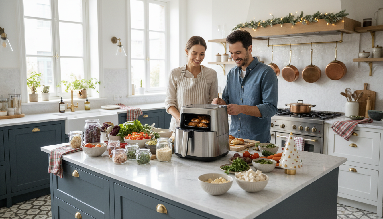 offrez un air fryer sous le sapin et découvrez 20 recettes simples pour le maîtriser rapidement et régaler toute la famille dès maintenant !
