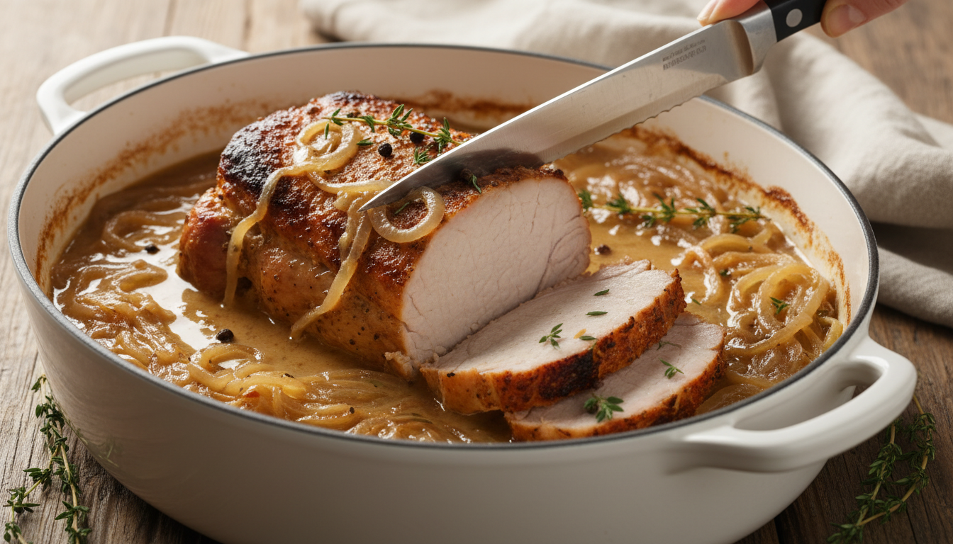 découvrez un rôti de porc au lait d'une tendreté exceptionnelle, si fondant qu'il se déguste à la cuillère. une recette facile et savoureuse pour régaler toute la famille.