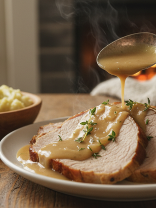 découvrez notre recette de rôti de porc tendre cuit au lait, une douceur fondante à savourer à la cuillère pour un plaisir gourmand inoubliable.