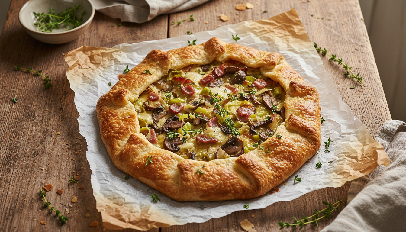 découvrez une tarte rustique aux poireaux et au comté, savoureuse et facile à préparer, qui ravira toute la famille. un vrai délice convivial à partager autour de la table !