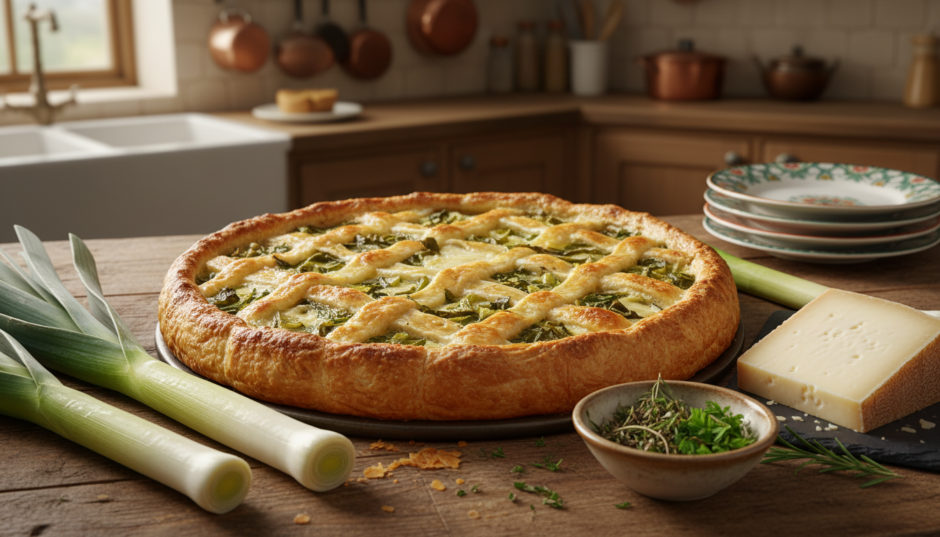 découvrez une recette facile et savoureuse de tarte rustique aux poireaux et au comté, parfaite pour régaler petits et grands en famille. un vrai délice convivial et gourmand !