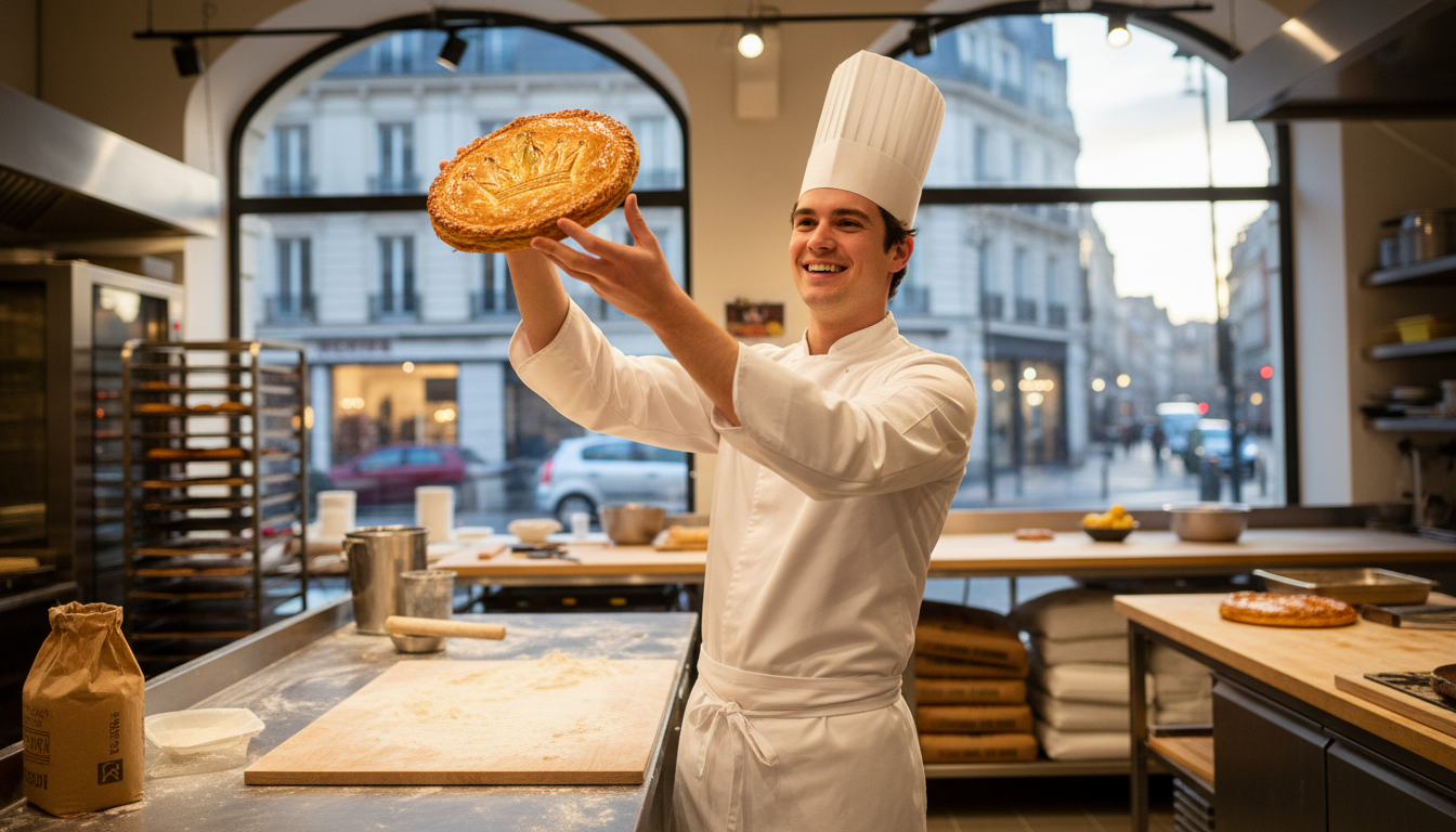 à 26 ans, ce jeune talent de la loire révolutionne la boulangerie avec une galette d'exception, surpassant les maîtres boulangers locaux grâce à un goût unique et innovant.