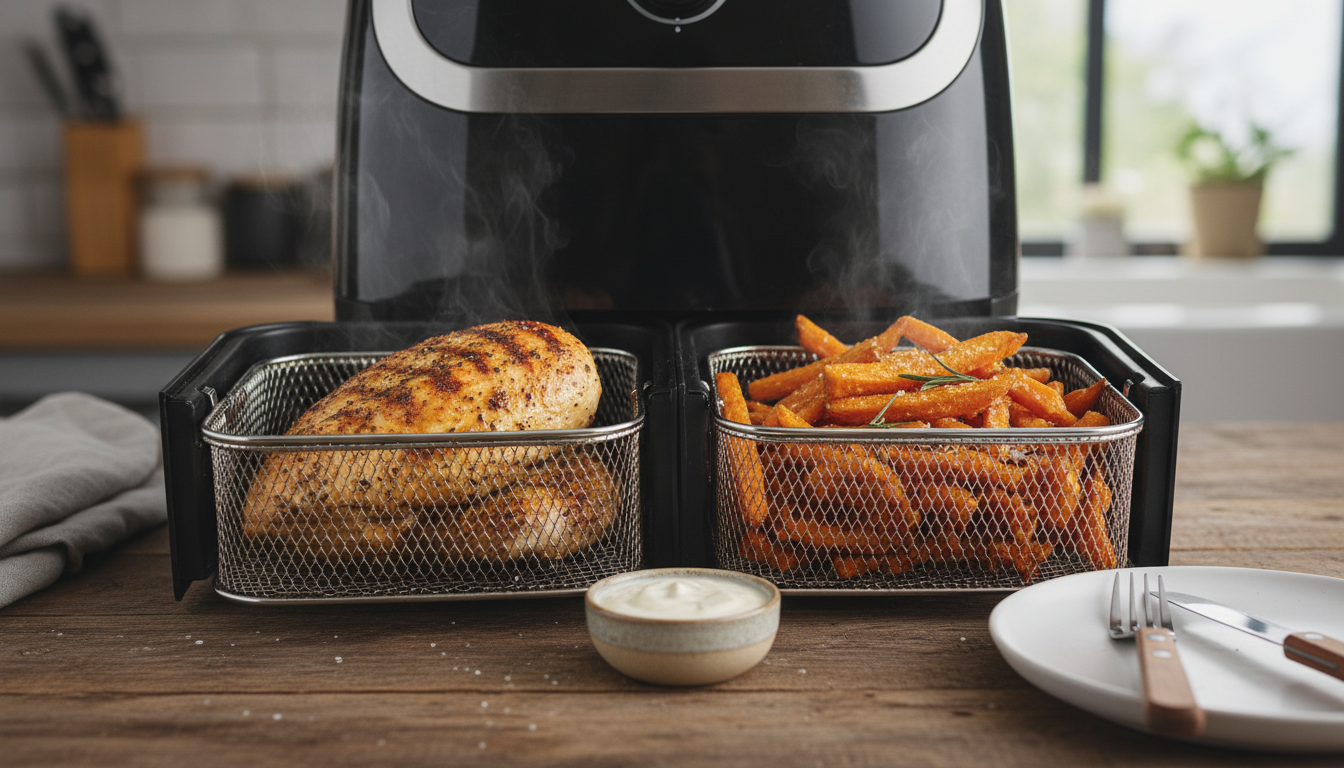 découvrez notre analyse détaillée de la friteuse à air cobnn dual zone 11l 2800w, alliant performance exceptionnelle et polyvalence pour une cuisson saine et rapide.