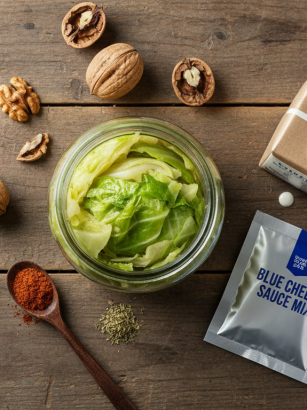 découvrez notre recette gourmande de chou vert fondant à la crème veloutée au fromage bleu, une association savoureuse et réconfortante à ne pas manquer pour régaler vos papilles.