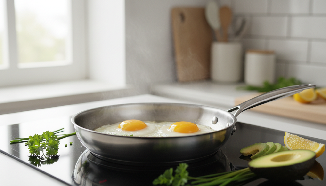 découvrez comment remplacer le beurre et l'huile dans vos œufs frits pour un plat plus léger, tout en conservant saveur et gourmandise.