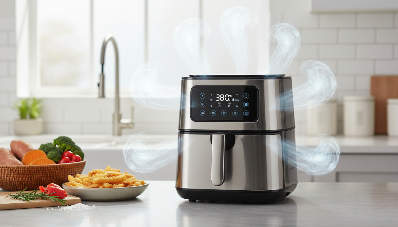 découvrez le cosori air fryer turboblaze avec ses 5 vitesses de ventilation ajustables, conçues pour une cuisson parfaite et adaptable à tous vos plats favoris.