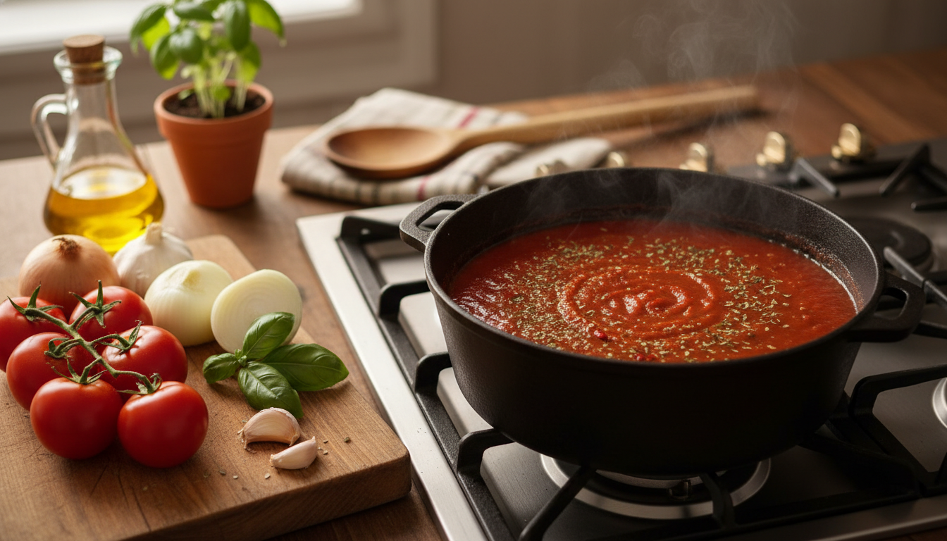 apprenez à préparer rapidement une sauce maison délicieuse et parfaite pour accompagner vos spaghettis. recette simple et rapide pour un repas savoureux.