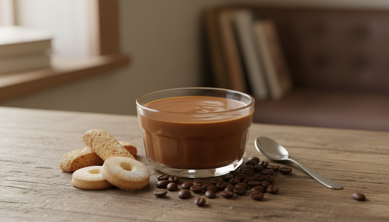 découvrez notre crème dessert rapide au café, une pause gourmande onctueuse et sans œufs, idéale pour sublimer votre goûter en toute simplicité.