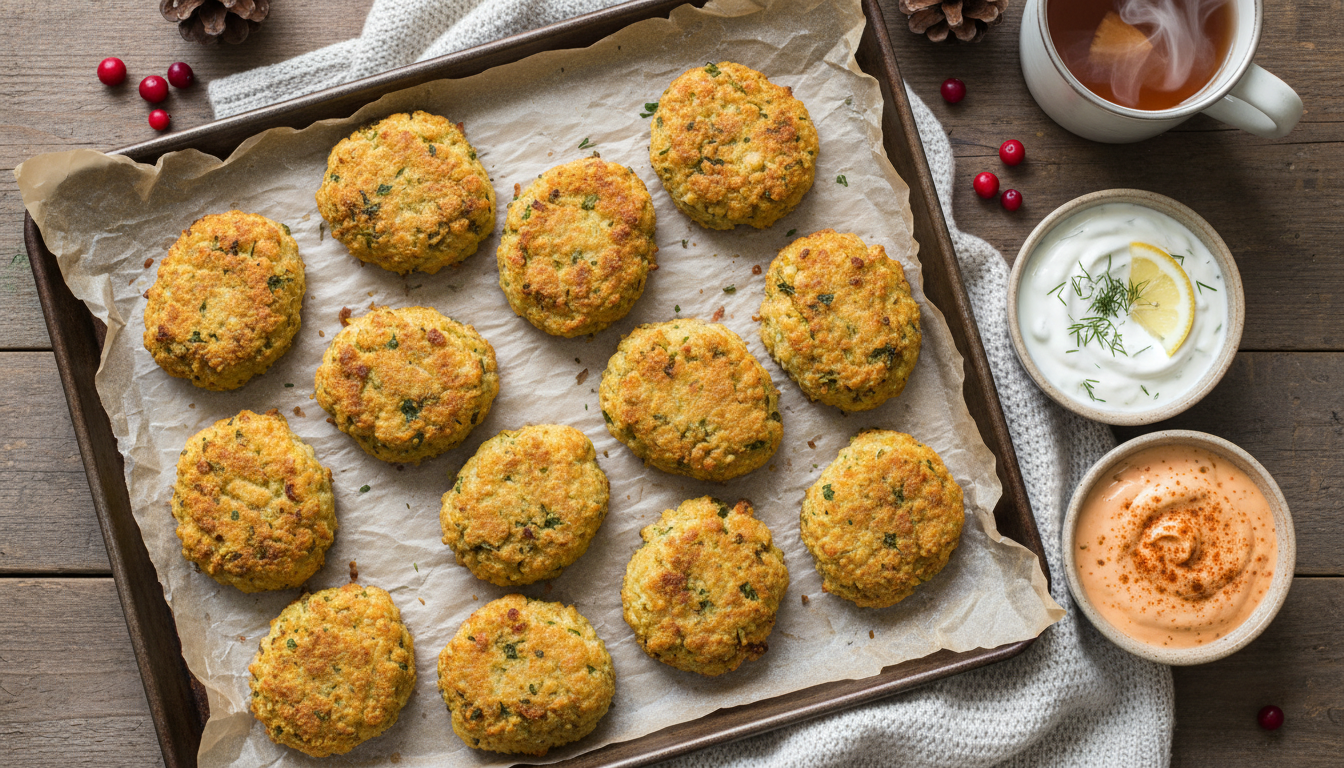 découvrez la recette facile et rapide des croquettes de chou-fleur dorées au four, une option légère et savoureuse parfaite pour vos apéros d'hiver en seulement 30 minutes.