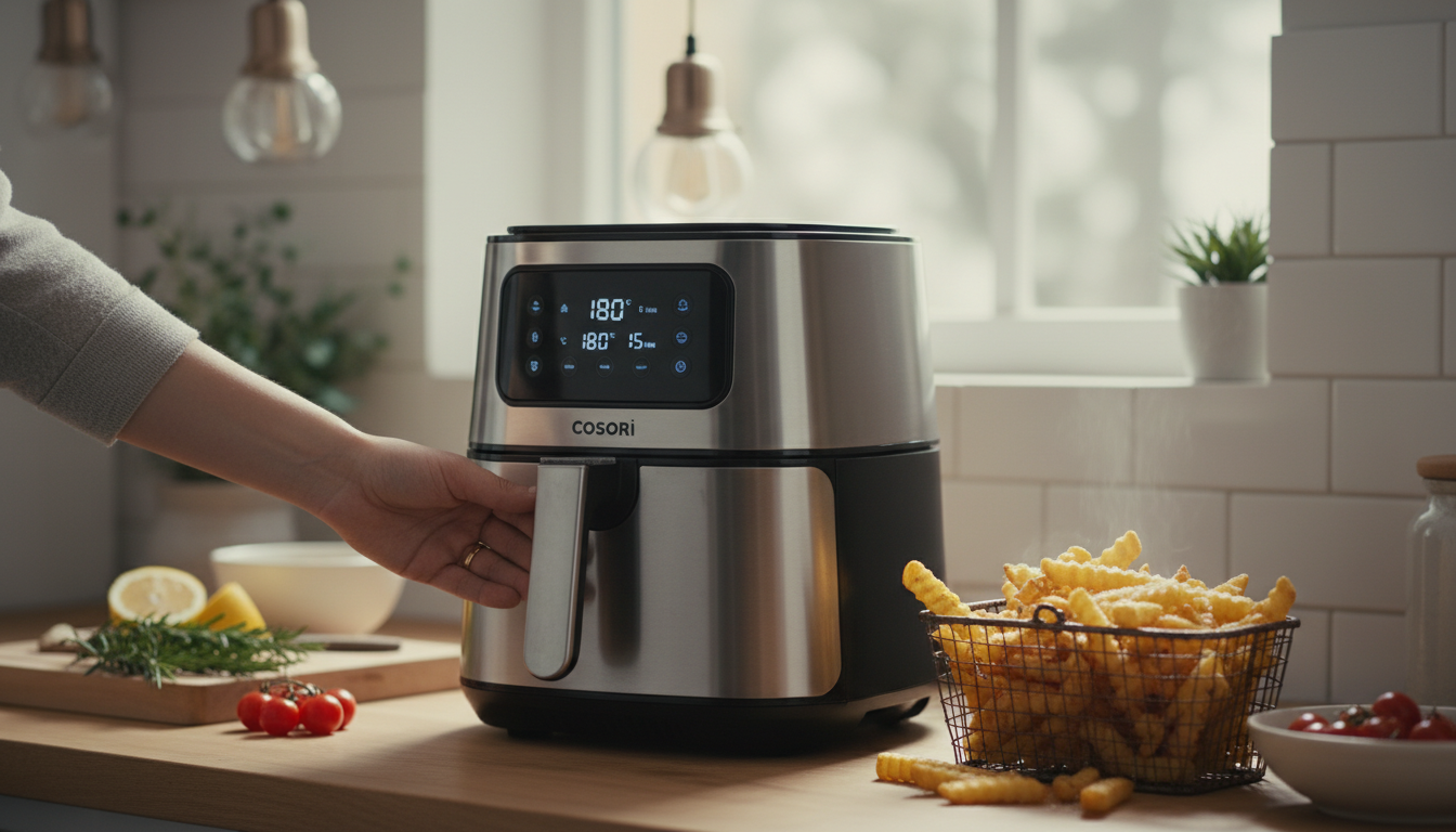 découvrez la friteuse cosori air fryer 6.2l, idéale pour une cuisson rapide, saine et économique. profitez de repas savoureux à portée de main, facilement et sans excès de graisse.