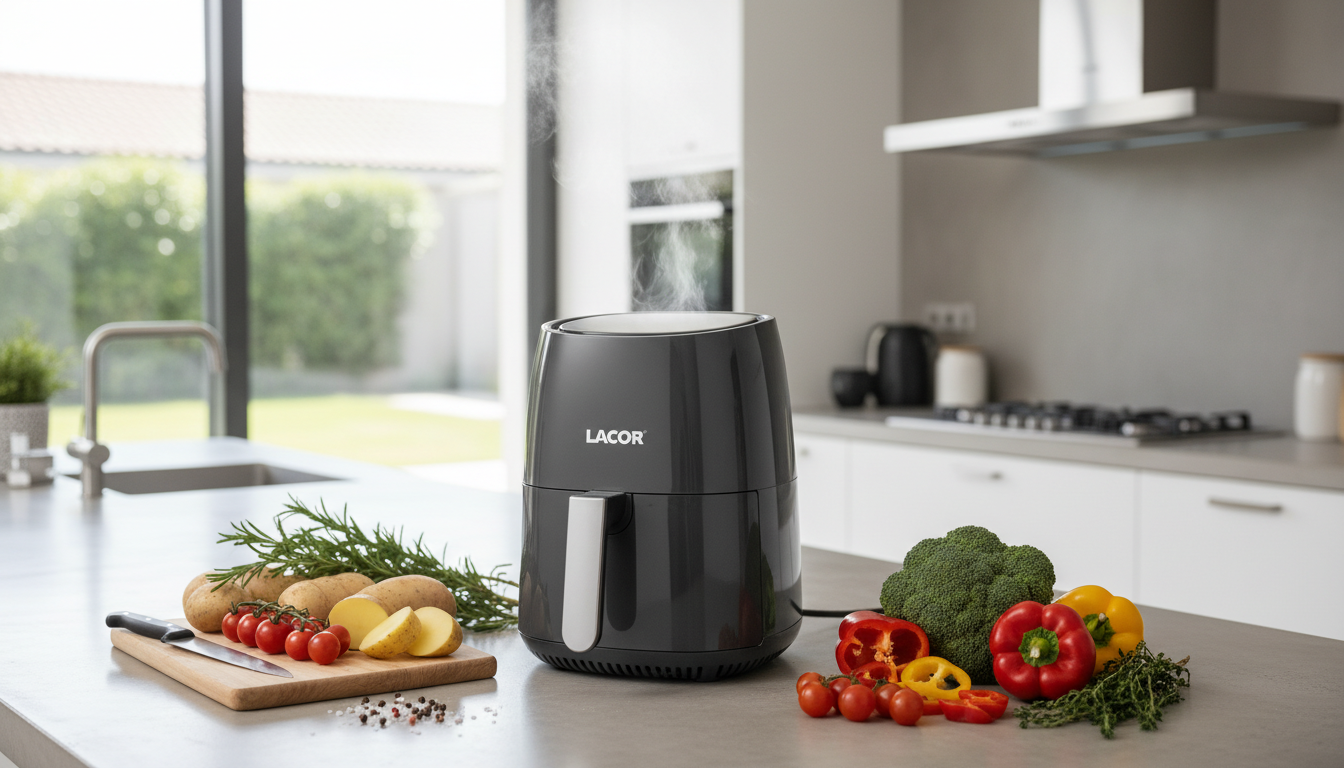 découvrez la friteuse sans huile lacor ecofry 1500 w pour une cuisine saine et rapide. profitez de plats savoureux avec moins de matières grasses.