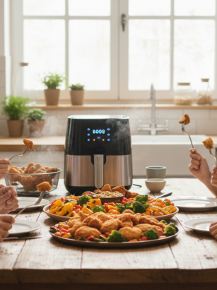découvrez la friteuse sans huile lacor ecofry 1500 w, idéale pour une cuisine saine et rapide. profitez de délicieuses fritures légères et savoureuses grâce à sa technologie innovante.