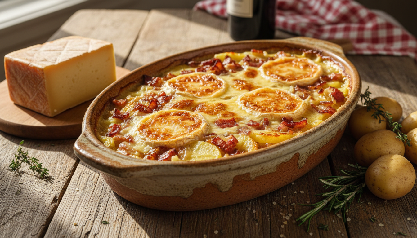 découvrez la recette facile et généreuse de la tartiflette au maroilles, un plat savoureux qui réchauffe vos repas en alliant tradition et gourmandise.