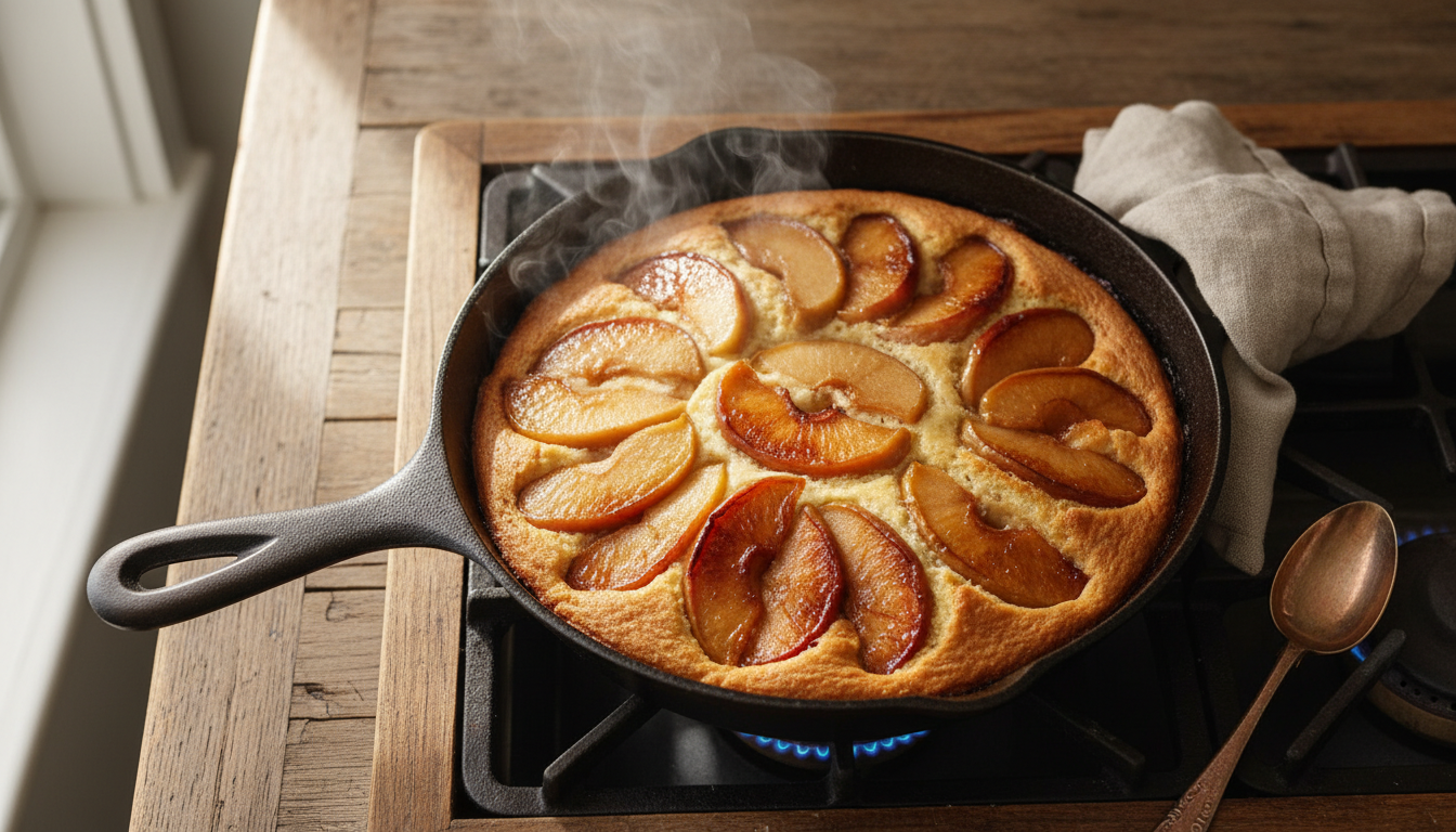 savourez un gâteau aux pommes ultra rapide à la poêle, un dessert délicieux et facile à préparer qui deviendra votre préféré en un rien de temps.