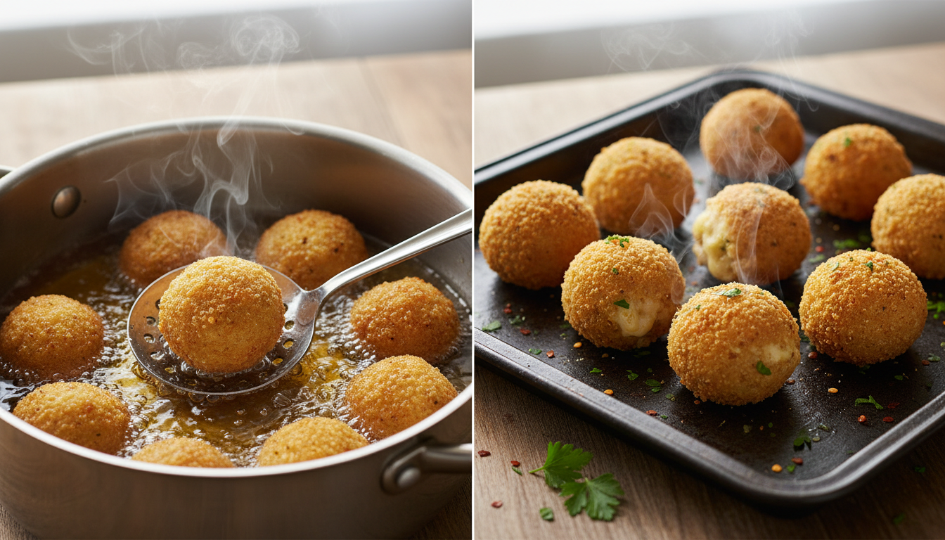 découvrez une délicieuse spécialité italienne idéale pour transformer et sublimer vos restes de risotto en un plat savoureux et original.