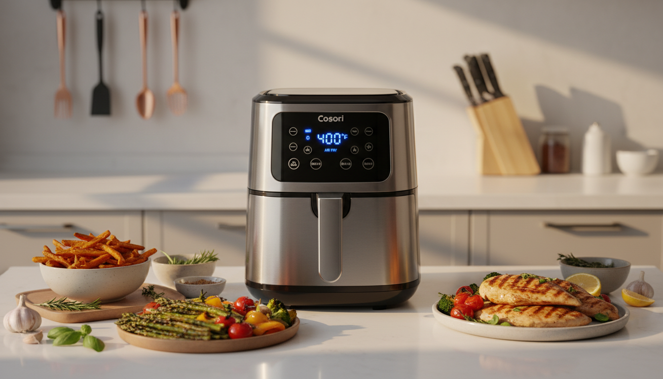 découvrez la cosori air fryer dual blaze 6.4l, la friteuse sans huile idéale pour une cuisson saine, rapide et savoureuse. polyvalente et facile à utiliser, elle révolutionne vos repas au quotidien.