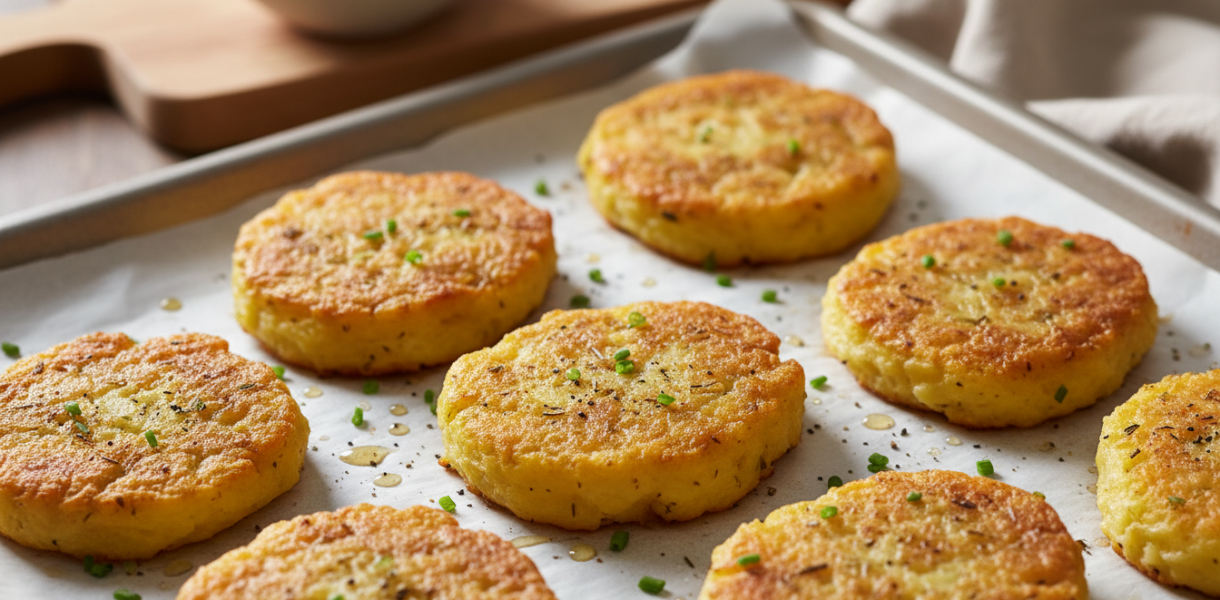 découvrez comment préparer en 10 minutes des galettes de pommes de terre croustillantes au four, une alternative légère et savoureuse aux frites, parfaite pour régaler toute la famille.