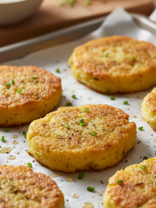 découvrez comment préparer en 10 minutes des galettes de pommes de terre croustillantes au four, une alternative légère et savoureuse aux frites, parfaite pour régaler toute la famille.
