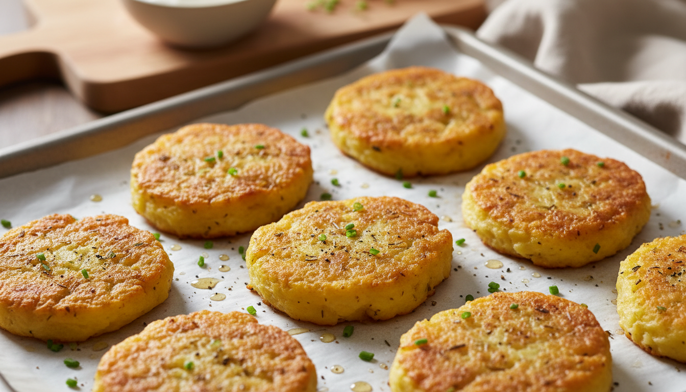 En 10 minutes chrono : mes galettes de pommes de terre croustillantes au four, une alternative légère et savoureuse aux frites pour régaler toute la famille