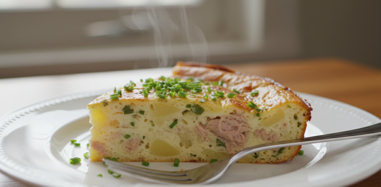 découvrez notre clafoutis fondant pommes de terre-thon, une délicieuse alternative aux quiches, prêt en seulement 5 minutes pour un repas rapide et savoureux.