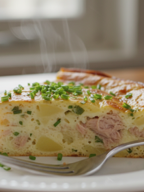découvrez notre clafoutis fondant pommes de terre-thon, une délicieuse alternative aux quiches, prêt en seulement 5 minutes pour un repas rapide et savoureux.