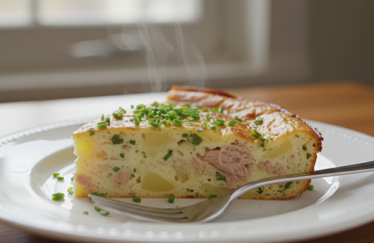 découvrez notre clafoutis fondant pommes de terre-thon, une délicieuse alternative aux quiches, prêt en seulement 5 minutes pour un repas rapide et savoureux.