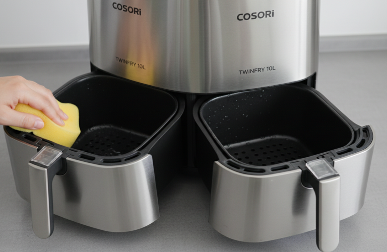 découvrez notre essai complet de la friteuse sans huile cosori air fryer twinfry 10l, équipée d'une commande intelligente pour une cuisson saine et pratique.