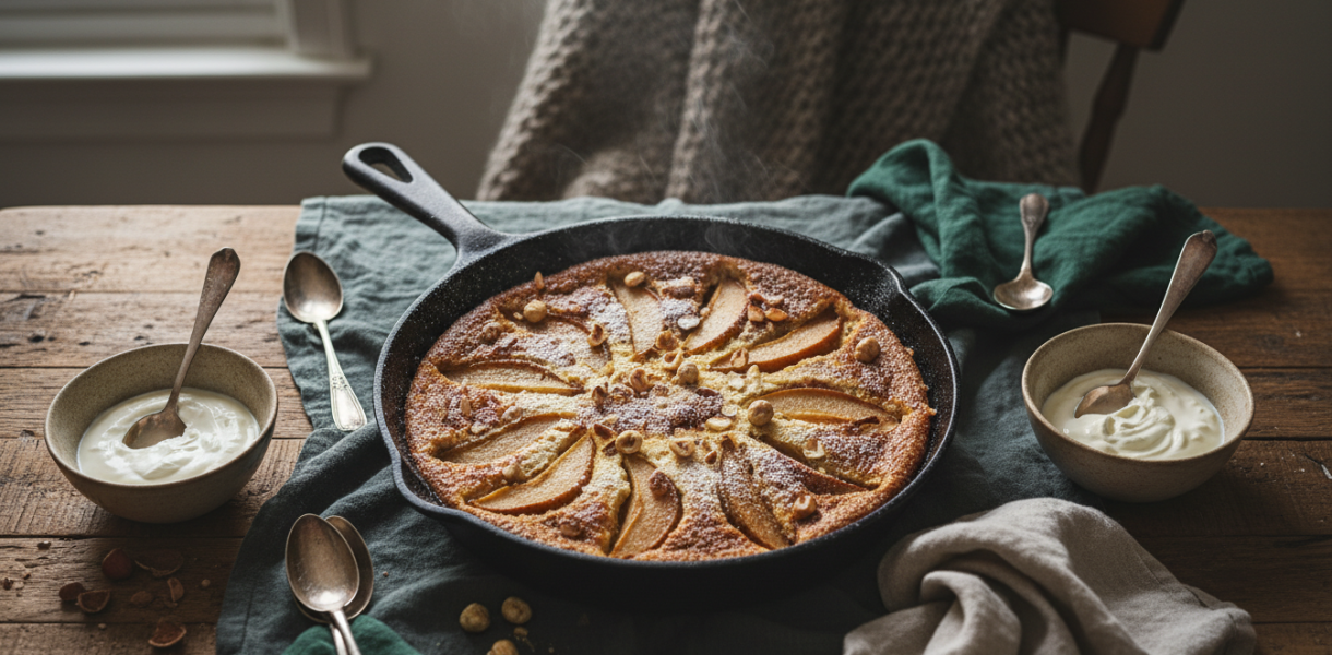 découvrez le clafoutis express, le dessert d'hiver incontournable qui transforme vos repas en famille avec simplicité et gourmandise.