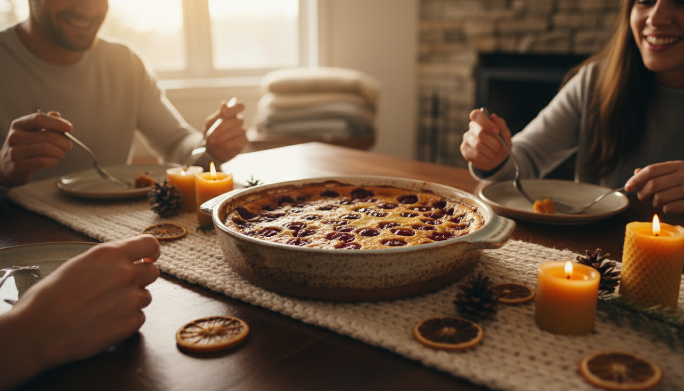 découvrez le clafoutis express, le dessert d'hiver incontournable qui révolutionne les repas en famille avec simplicité et gourmandise.