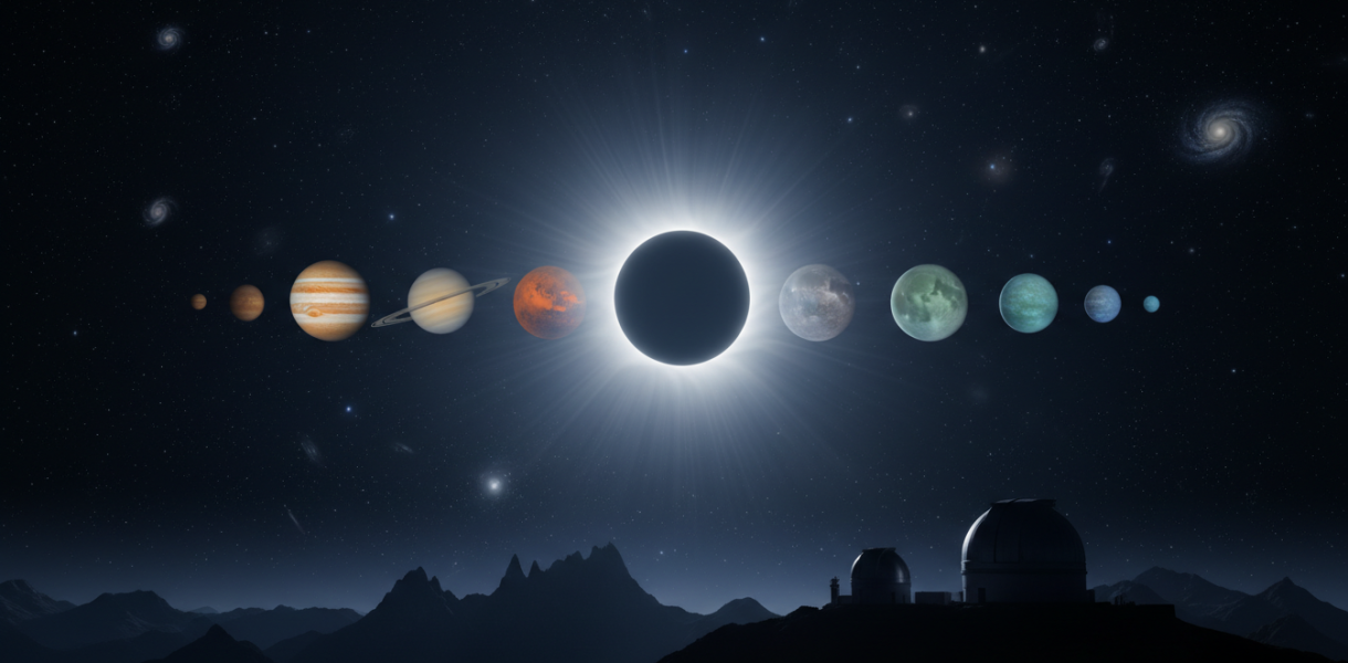 découvrez le spectacle céleste exceptionnel de février 2026 avec une éclipse solaire unique et un alignement planétaire rare, un événement à ne pas manquer.