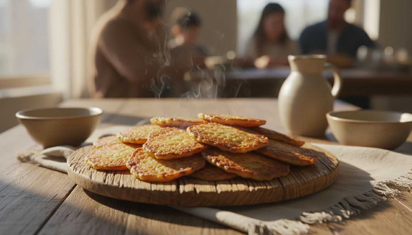 découvrez nos galettes de pommes de terre au four, croustillantes et dorées, sans huile pour un plaisir sain et rapide. un goût d'enfance à partager en famille pour des moments gourmands et conviviaux.