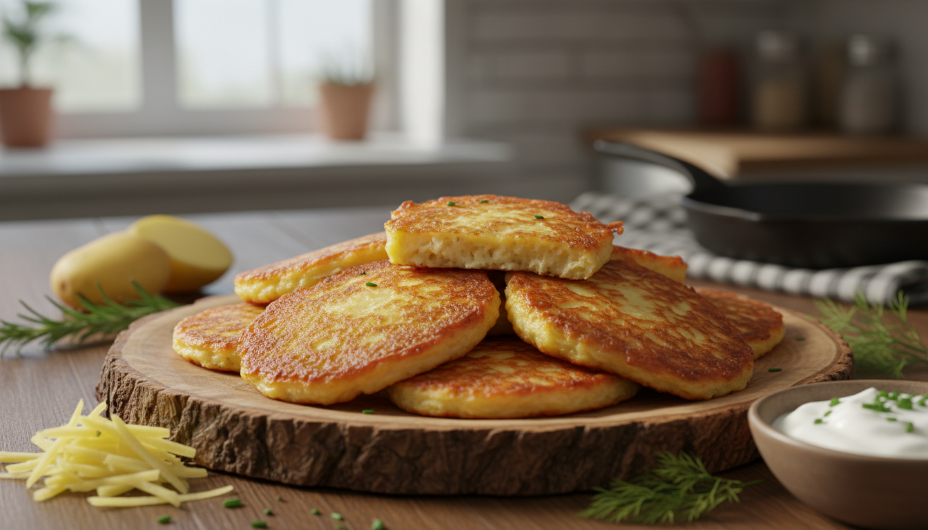 découvrez nos galettes de pommes de terre croustillantes au four, prêtes en seulement 10 minutes. une recette saine et rapide pour régaler toute la famille, parfaite alternative aux frites.