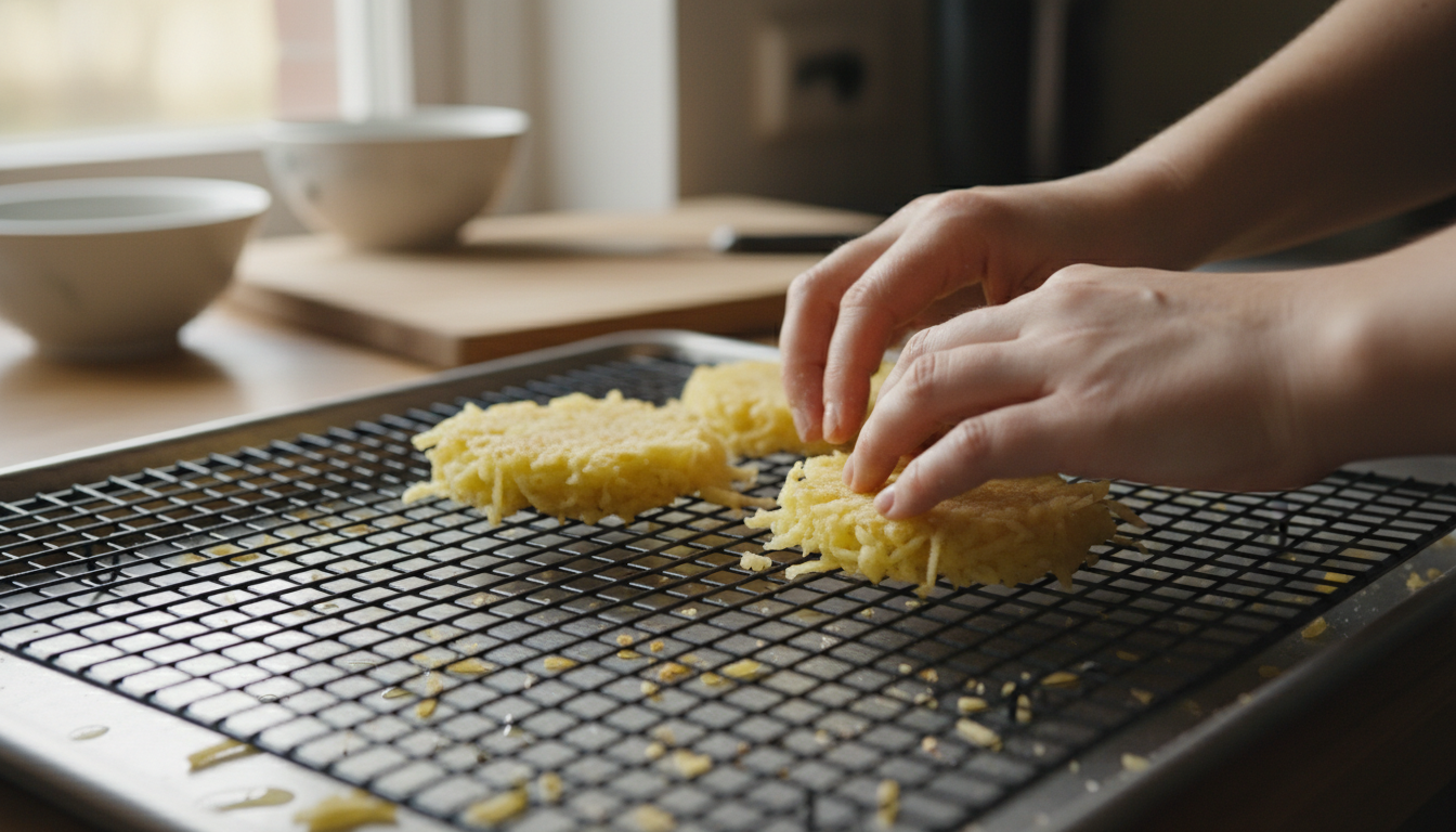 découvrez des galettes de pommes de terre croustillantes au four, prêtes en 10 minutes. une recette rapide, légère et savoureuse, idéale pour toute la famille en alternative saine aux frites.