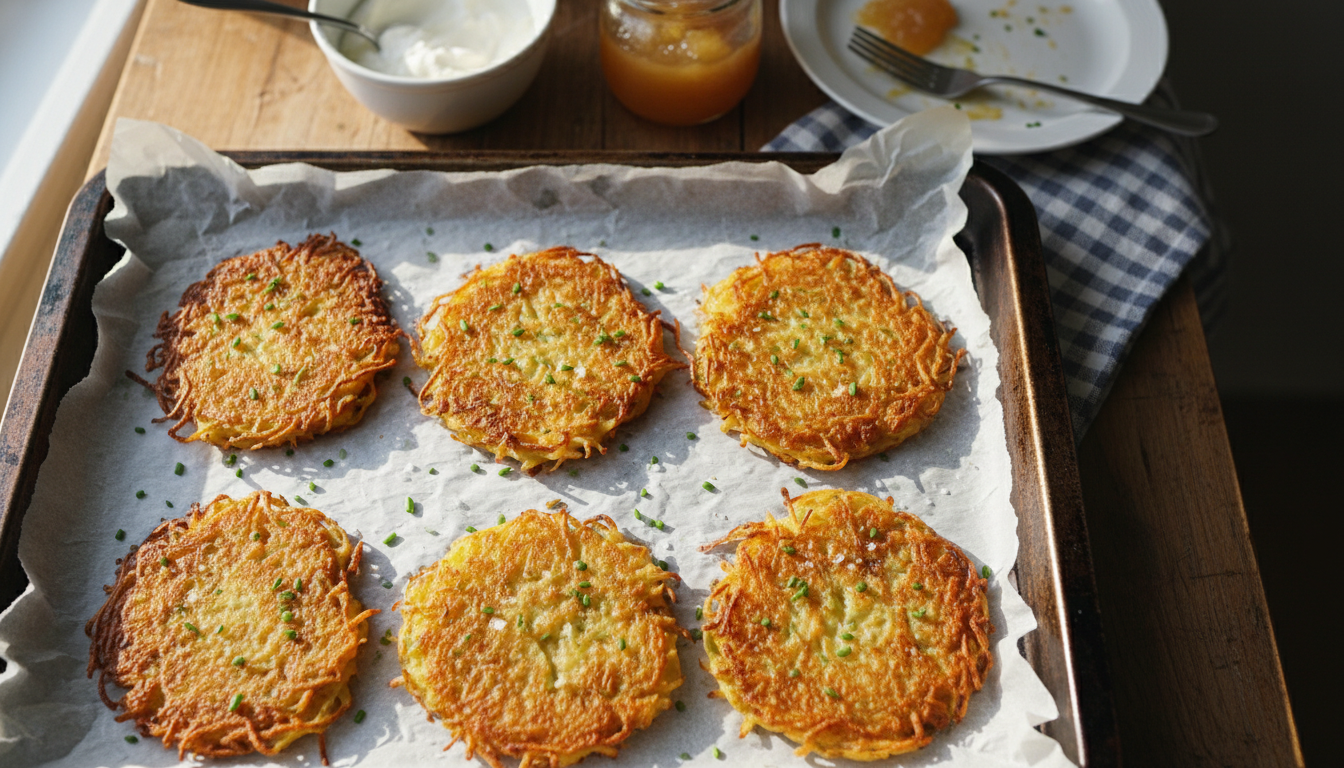 Galettes de pommes de terre croustillantes en 10 minutes : une alternative légère et rapide aux frites pour toute la famille