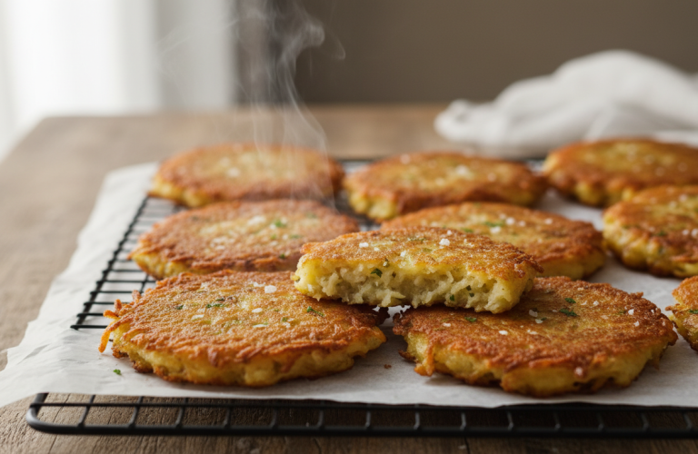 découvrez nos galettes de pommes de terre croustillantes, prêtes en 10 minutes, pour une alternative légère et savoureuse aux frites, idéale pour toute la famille.