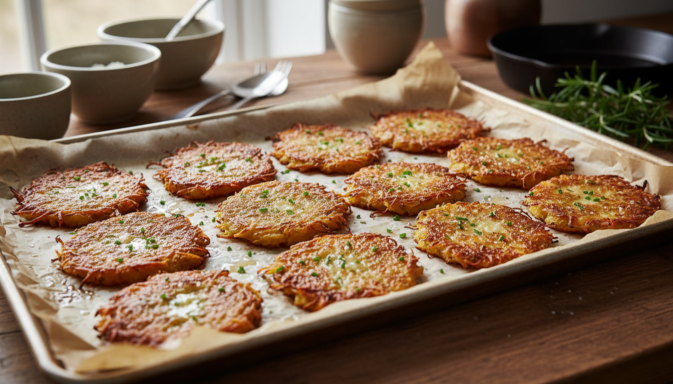 découvrez comment préparer des galettes de pommes de terre dorées en seulement 10 minutes, une alternative légère et savoureuse aux frites, idéale pour toute la famille.
