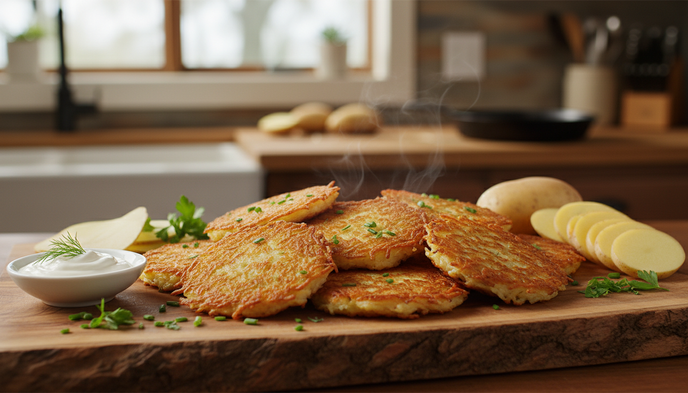 découvrez comment préparer des galettes de pommes de terre dorées en seulement 10 minutes, une alternative légère et savoureuse aux frites, idéale pour régaler toute la famille.