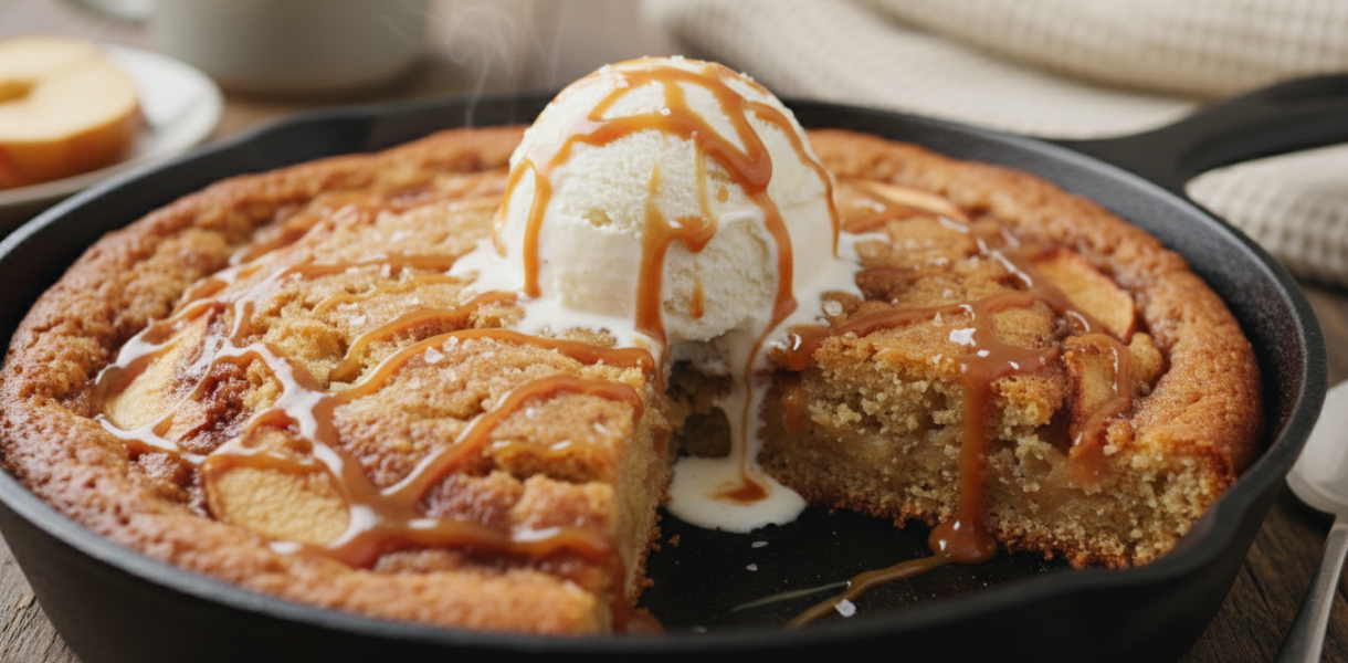découvrez notre gâteau aux pommes express à la poêle, une recette simple, rapide et délicieusement douce à préparer sans allumer le four.
