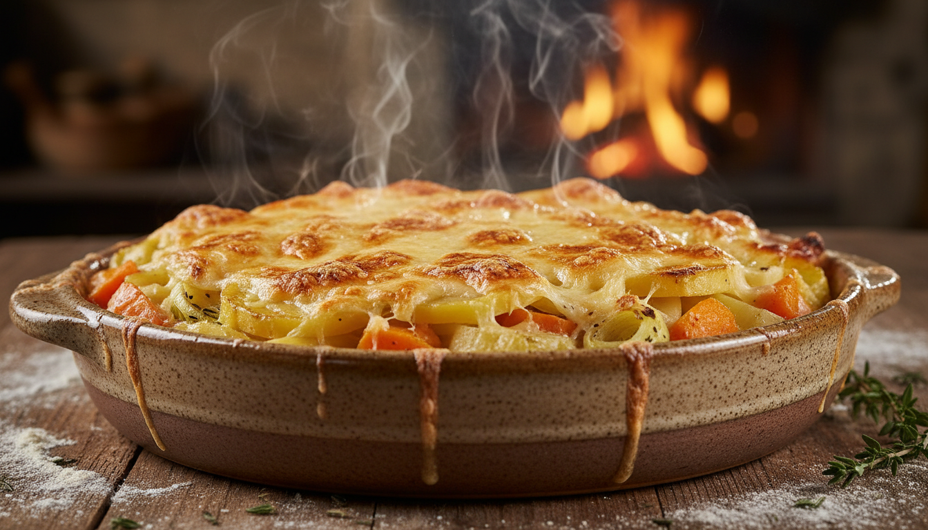 découvrez notre recette facile de gratin doré aux pommes de terre, poireaux et carottes, un plat fondant et savoureux parfait pour régaler toute la famille.