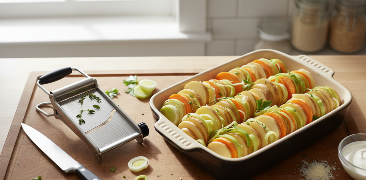 découvrez notre recette simple de gratin fondant aux pommes de terre, poireaux et carottes, pour un plat savoureux, doré à la perfection et idéal pour vos repas en famille.