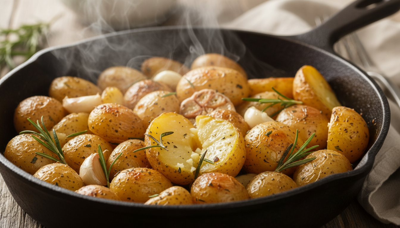 découvrez comment ajouter cet ingrédient secret aux pommes de terre en cuisson pour des saveurs intensifiées, un arôme captivant et une texture délicieusement moelleuse.