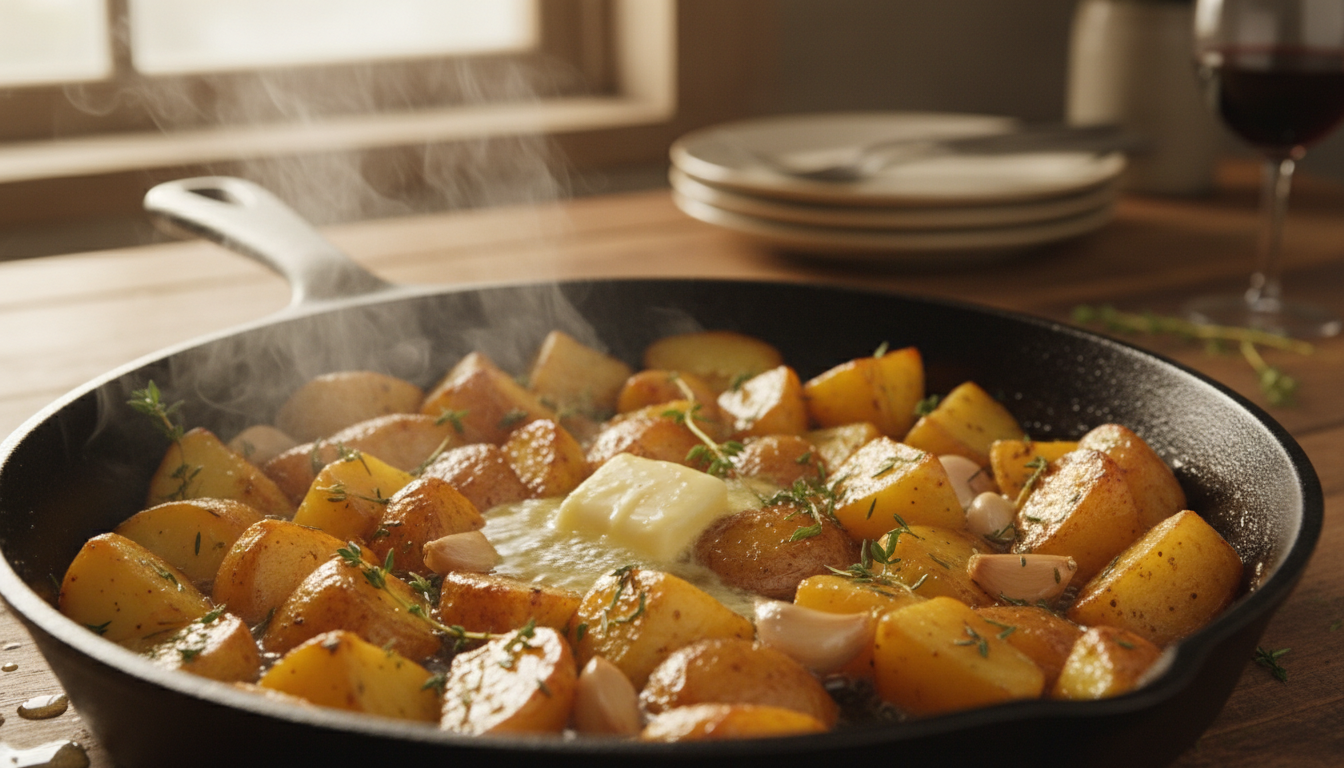 découvrez l'ingrédient secret à ajouter aux pommes de terre en cuisson pour sublimer leurs saveurs, parfumer délicieusement votre plat et obtenir une texture moelleuse incomparable.