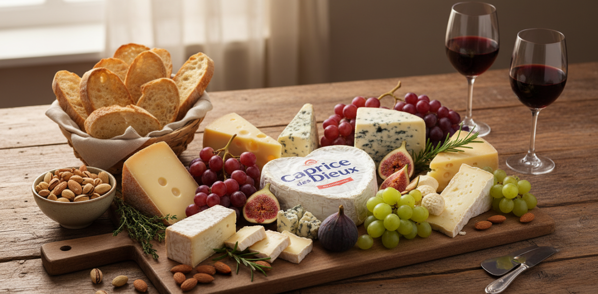 découvrez l'art du plateau de fromages avec caprice des dieux et sublimez vos moments gourmands grâce à des associations délicates et savoureuses.