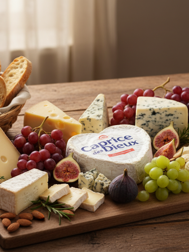 découvrez l'art du plateau de fromages avec caprice des dieux et sublimez vos moments gourmands grâce à des associations délicates et savoureuses.
