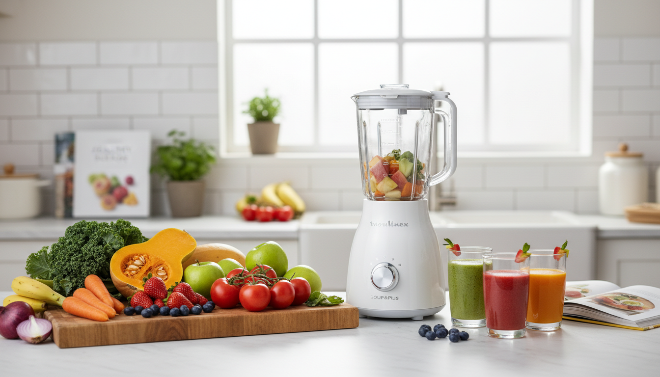 découvrez le moulinex soup&plus lm924500, un mixeur puissant et polyvalent, idéal pour réaliser soupes, smoothies et bien plus encore. performances, fonctionnalités et design au rendez-vous.