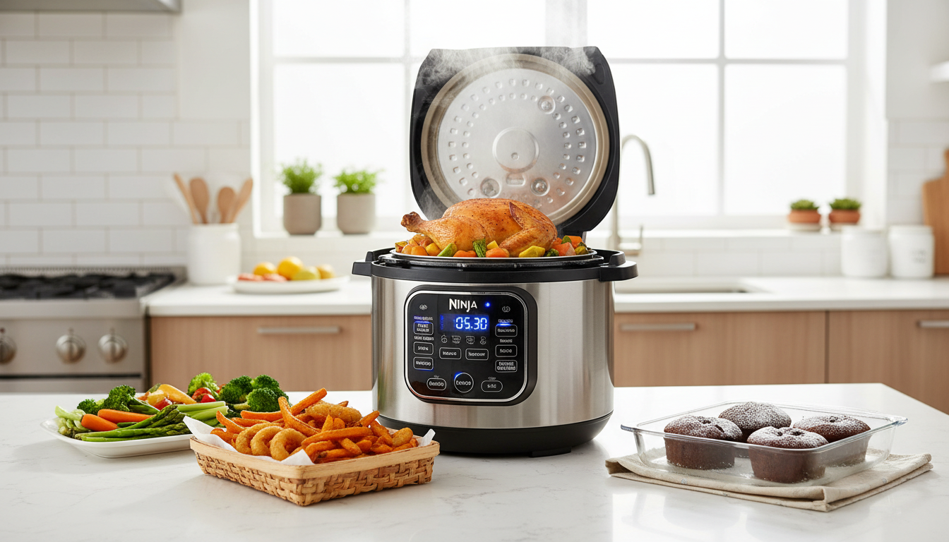 découvrez notre analyse complète du ninja foodi hb150eustgd, un appareil polyvalent alliant performances exceptionnelles et fonctionnalités innovantes pour faciliter toutes vos préparations culinaires.