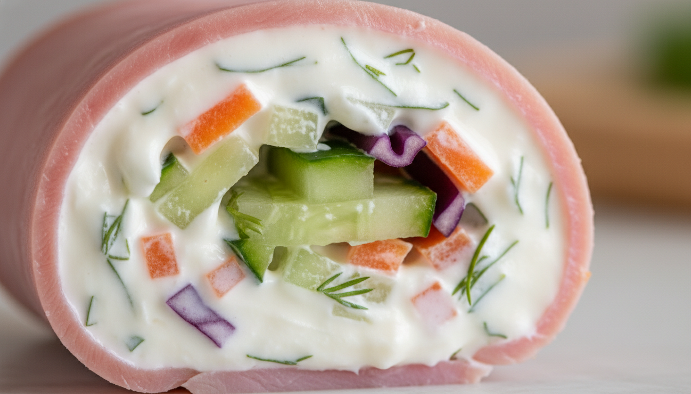 découvrez une recette légère et gourmande : roulés de jambon à la mayonnaise allégée accompagnés de légumes croquants, pour un plaisir sain et savoureux à déguster sans culpabilité.