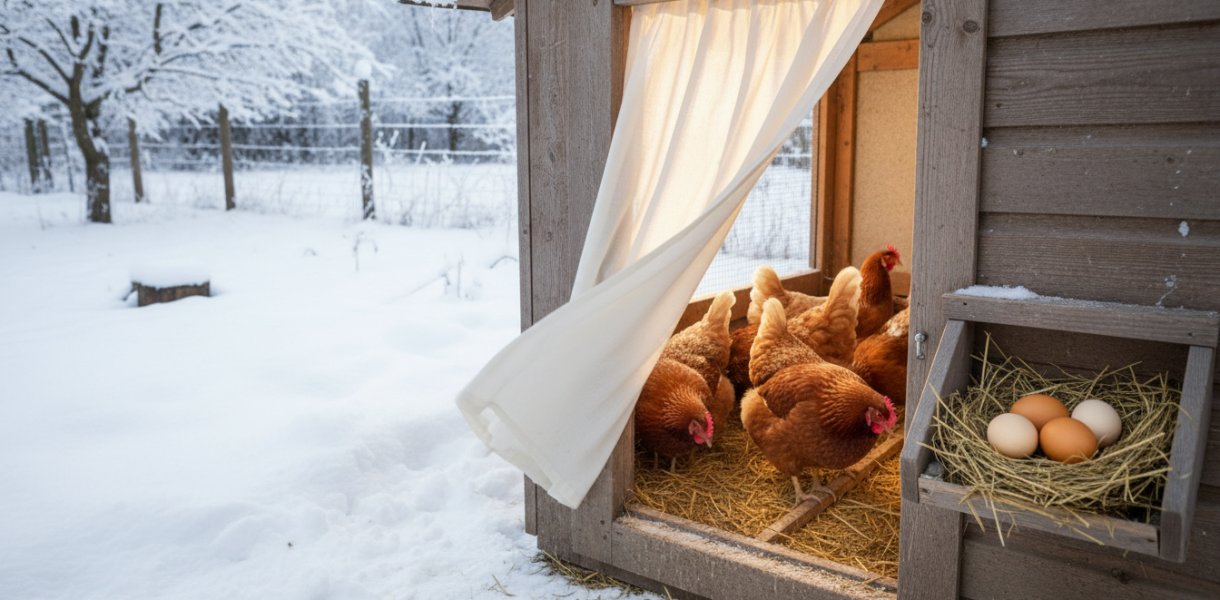 découvrez pourquoi le rideau dans le poulailler gagne en popularité auprès des éleveurs en hiver et comment il améliore de manière inattendue la qualité des œufs.